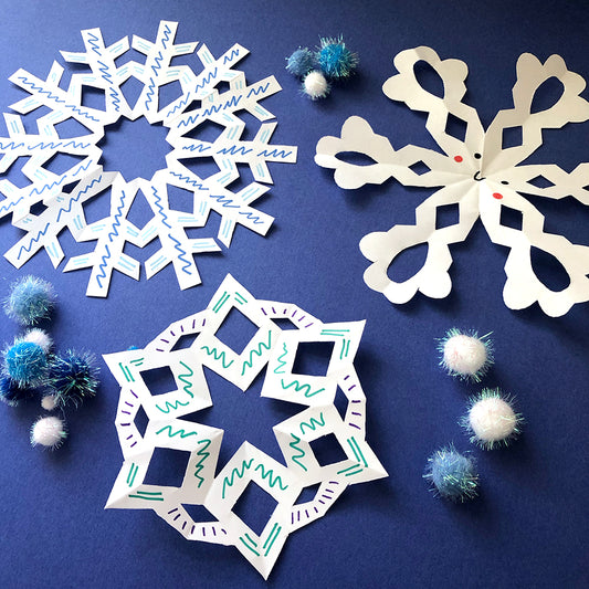 Paper Snowflake Instruction Printable