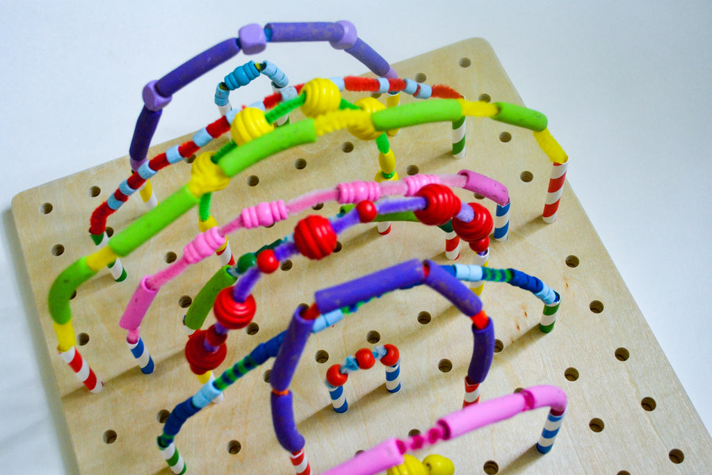 STEAM Fuzzy Stick Pasta Arches DIY – Kid Made Modern