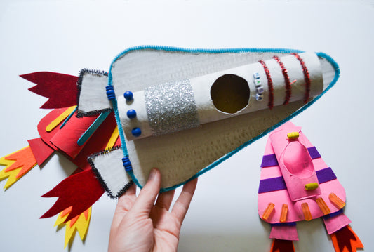 Diy Cardboard Rocket Ships