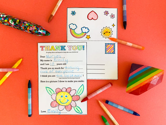 Gratitude Letter Coloring Sheet