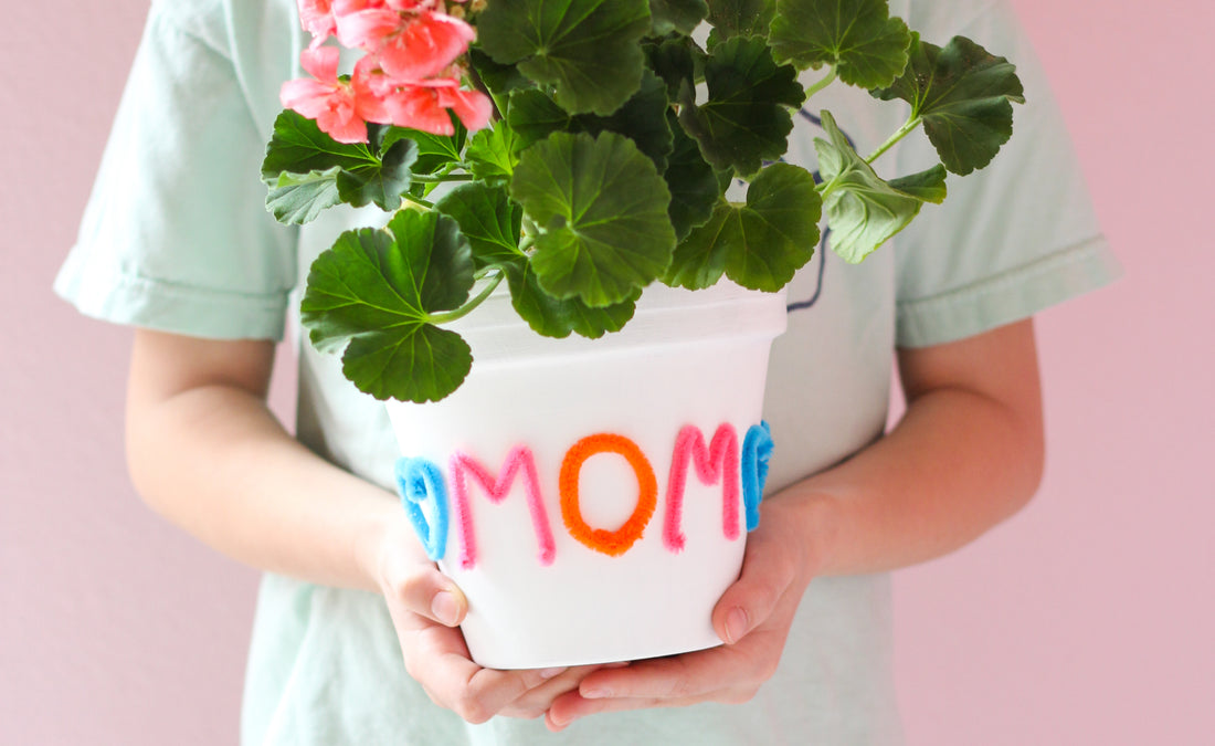 Mothers Day Flower Pot DIY Craft for Kids